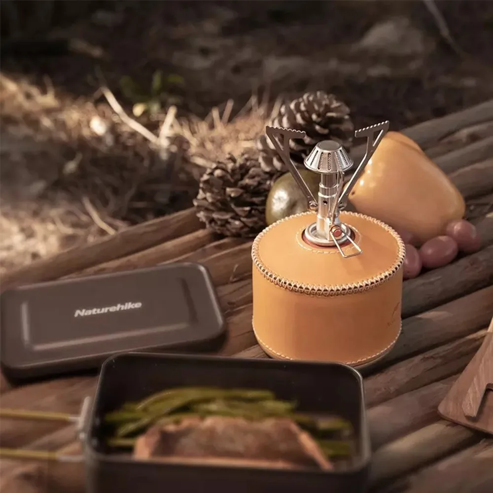 Пальник газовий Naturehike міні складний 2200 Вт мідь алюміній нержавіюча сталь 104х78 мм