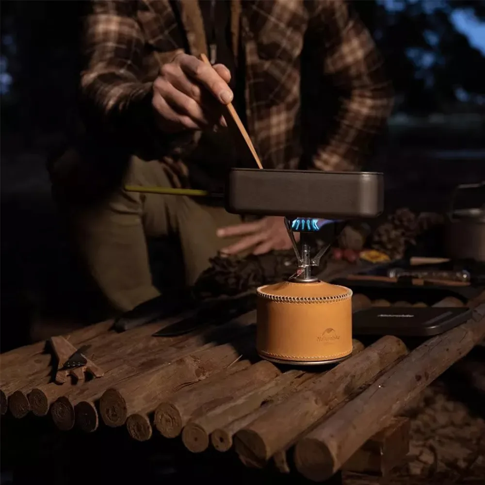 Пальник газовий Naturehike міні складний 2200 Вт мідь алюміній нержавіюча сталь 104х78 мм