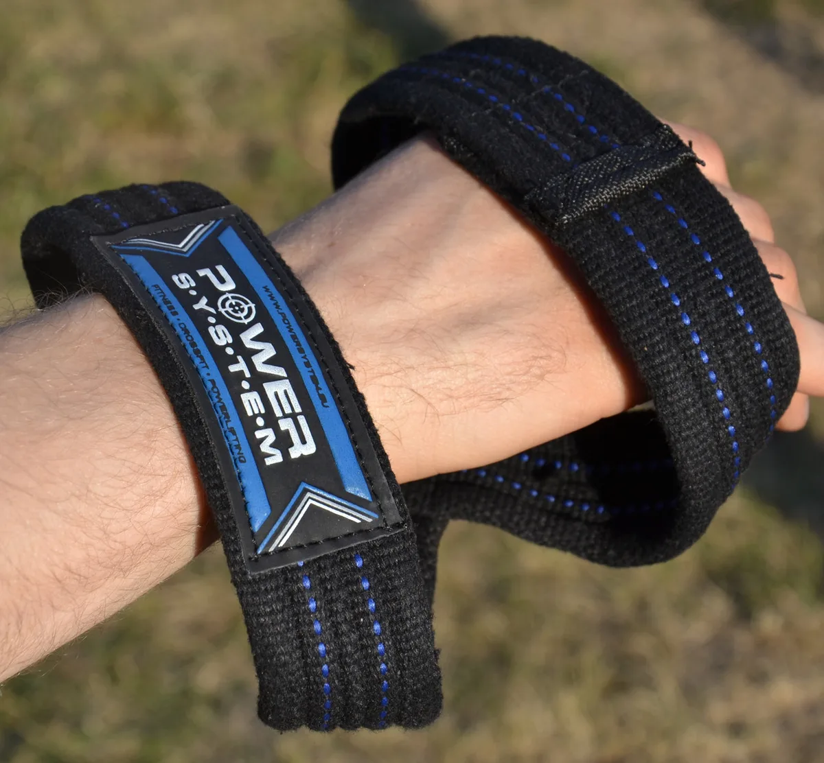 Лямки для тяги Active Point Бавовна S/M Синій