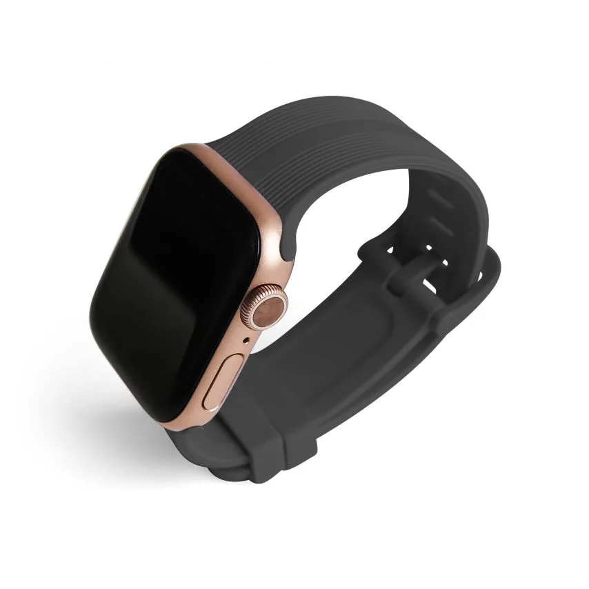 Ремінець Apple Watch Sport Band силіконовий 38-40мм S/M темно-сірий
