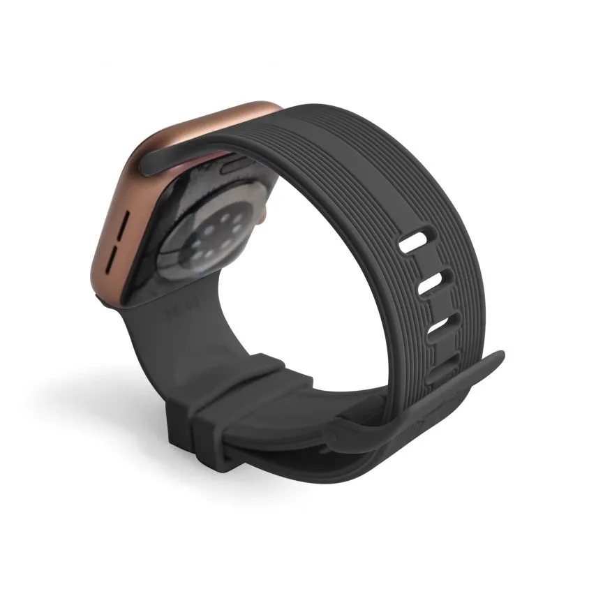 Ремінець Apple Watch Sport Band силіконовий 38-40мм S/M темно-сірий