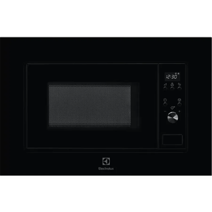 Микроволновая печь Electrolux встроенная 20л электронное управление 700Вт для размораживания и подогрева черная