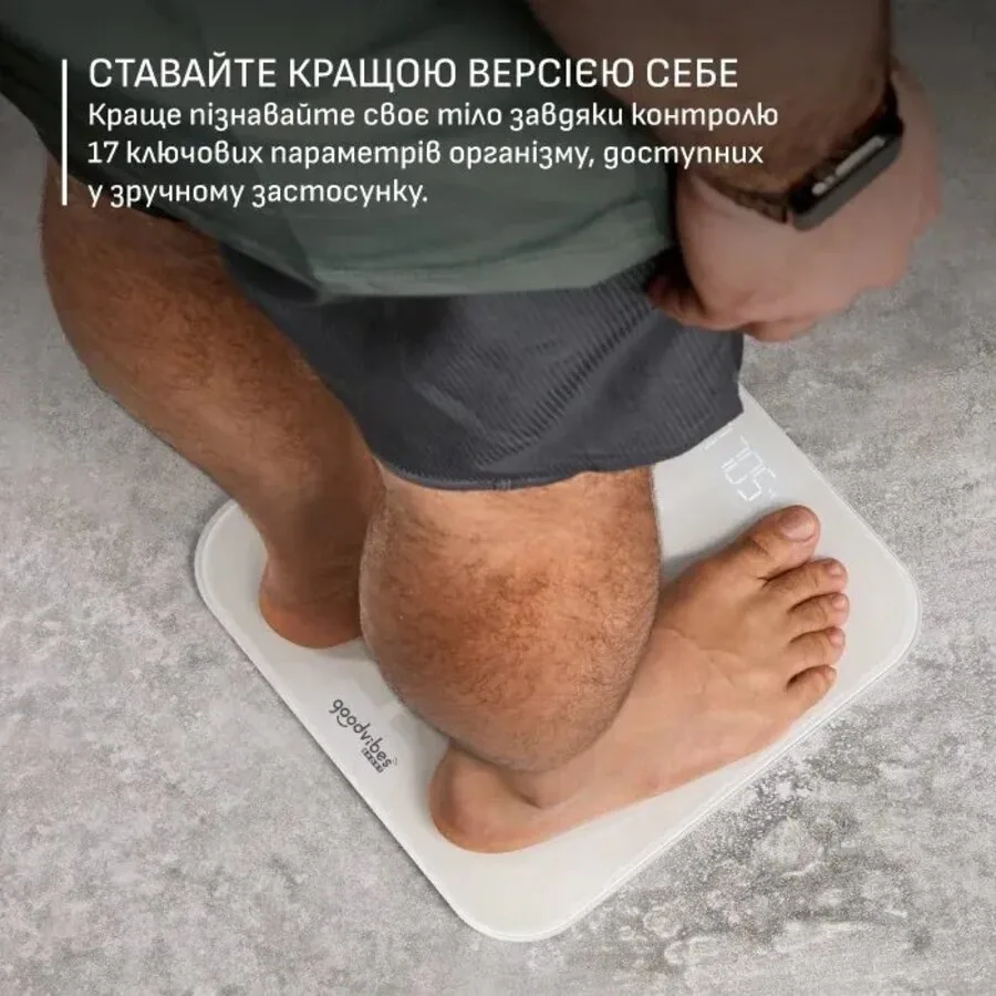 Весы Tefal электронные стеклянные 200кг Bluetooth белый