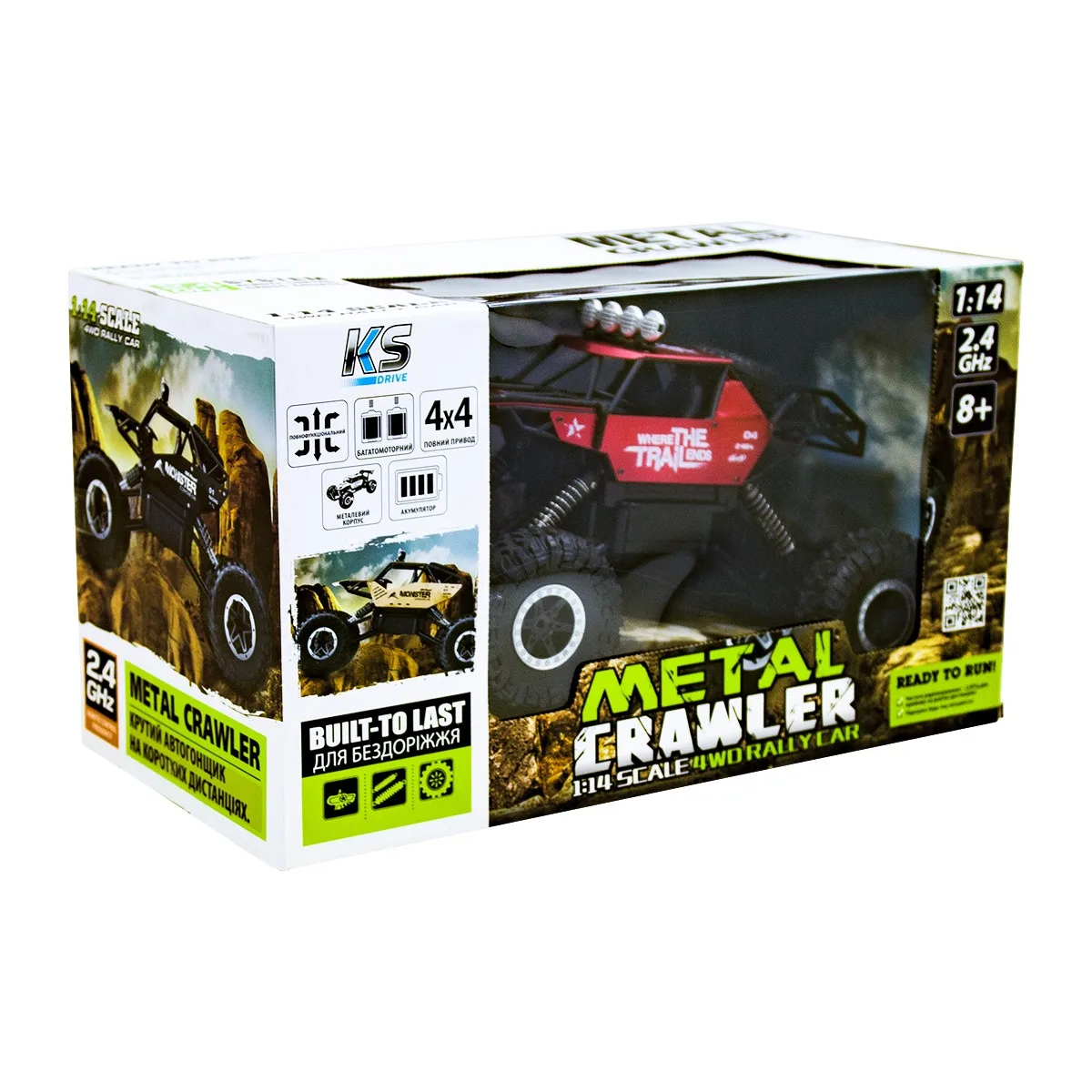 Автомобіль Sulong Toys р/к 1:14 метал червоний