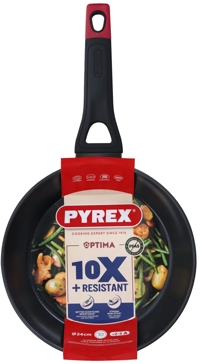 Сковорода Pyrex кований алюміній 24 см чорна