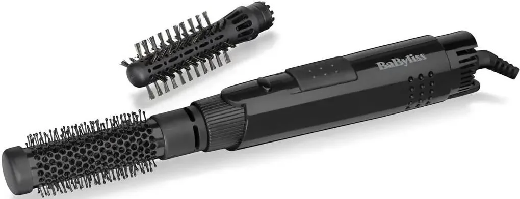 Фен-щітка Babyliss Airsyler Shape, 300Вт, 2 швидкості, холодний обдув, 2 насадки, чорний.