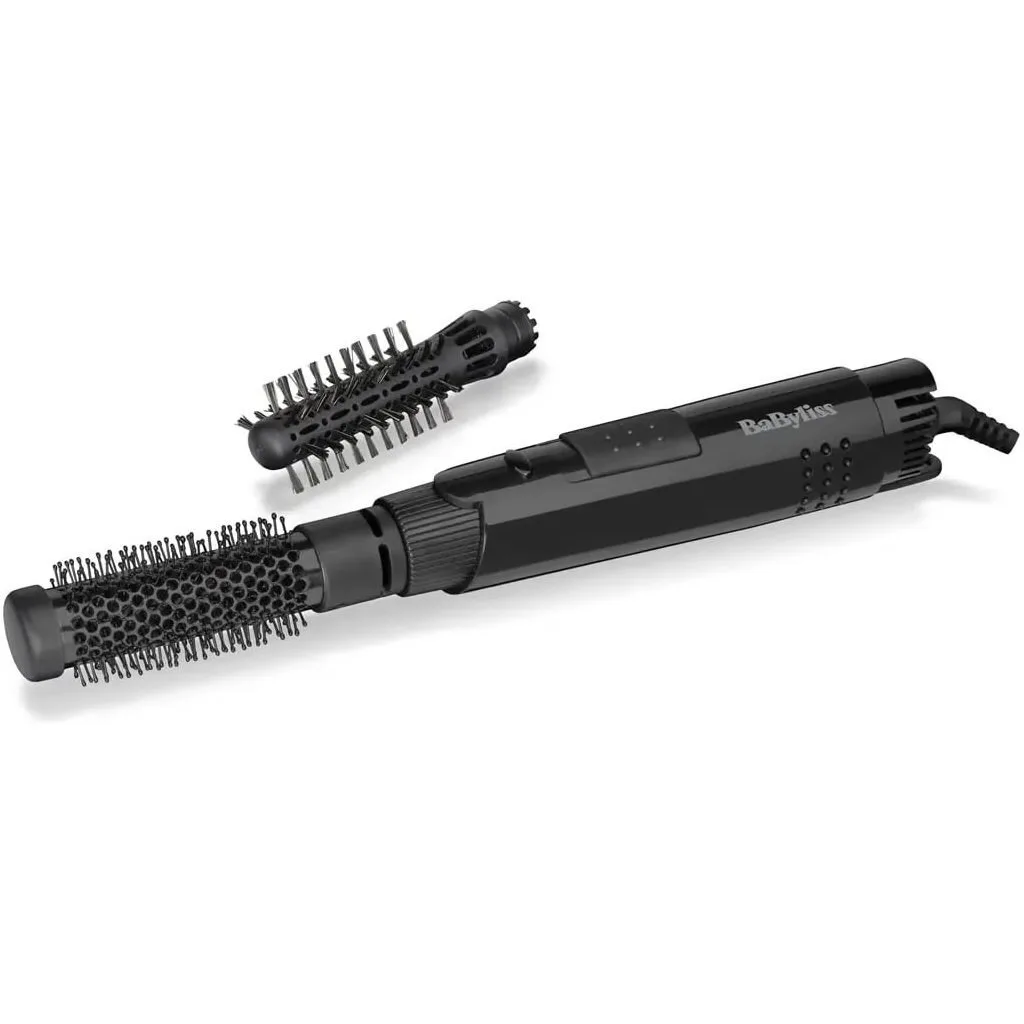 Фен-щетка Babyliss Airsyler Shape, 300Вт, 2 скорости, холодный обдув, 2 насадки, черный