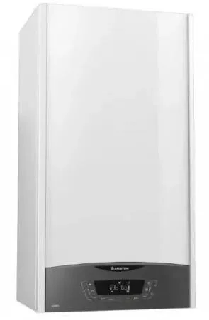 Газовий котел Ariston CLAS X 24 CF EU з димохідною системою, двоконтурний, потужність 24 кВт, з розширеними функціями.