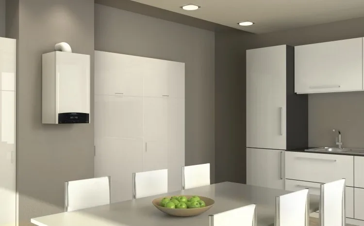 Газовий котел Ariston CLAS X 24 CF EU з димохідною системою, двоконтурний, потужність 24 кВт, з розширеними функціями.