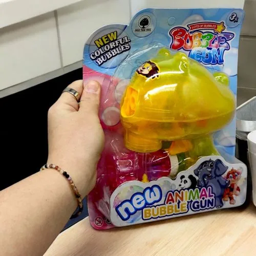 Пістолет з мильними бульбашками GOLD TREE TOYS механічний білий