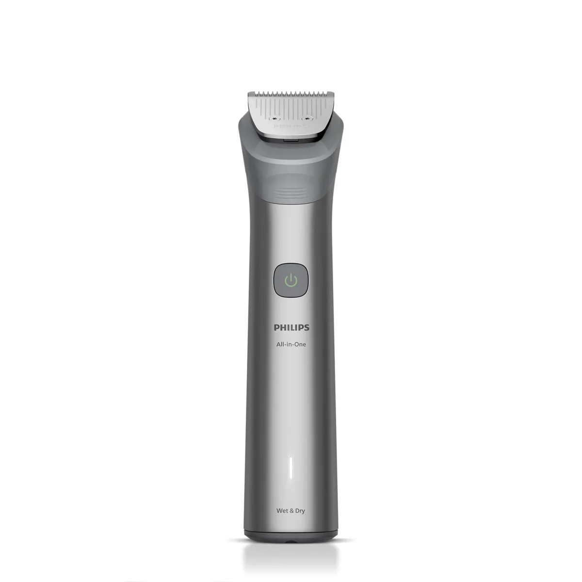Тример Philips 5000 для стрижки бороди, волосся та тіла, 10 насадок, нержавіюча сталь, сірий.