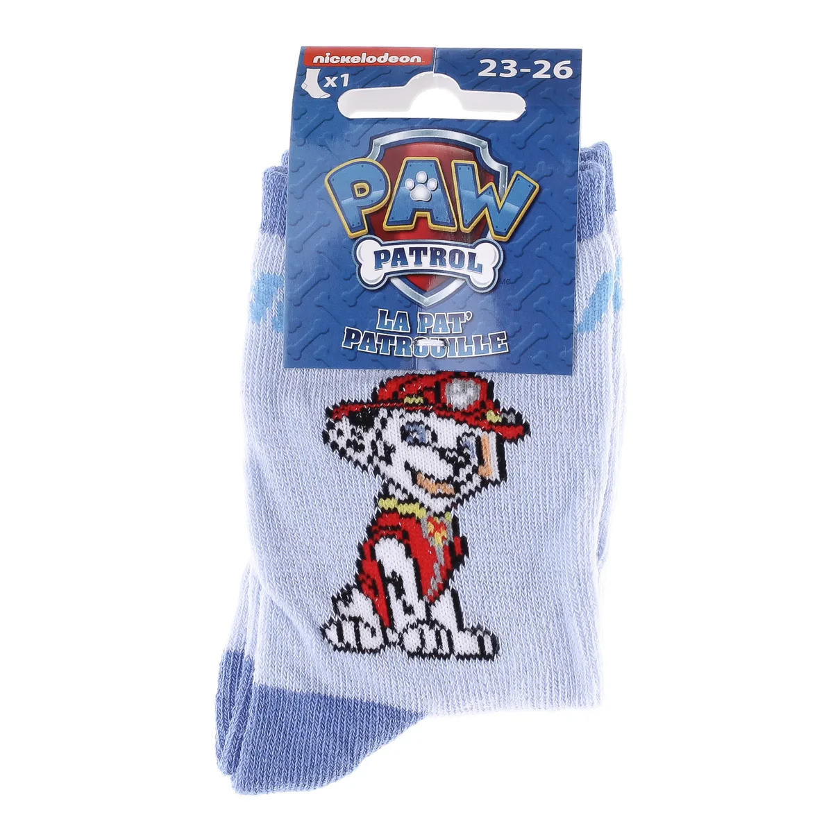 Шкарпетки PAW PATROL 61% бавовна 19-22 світло-блакитний