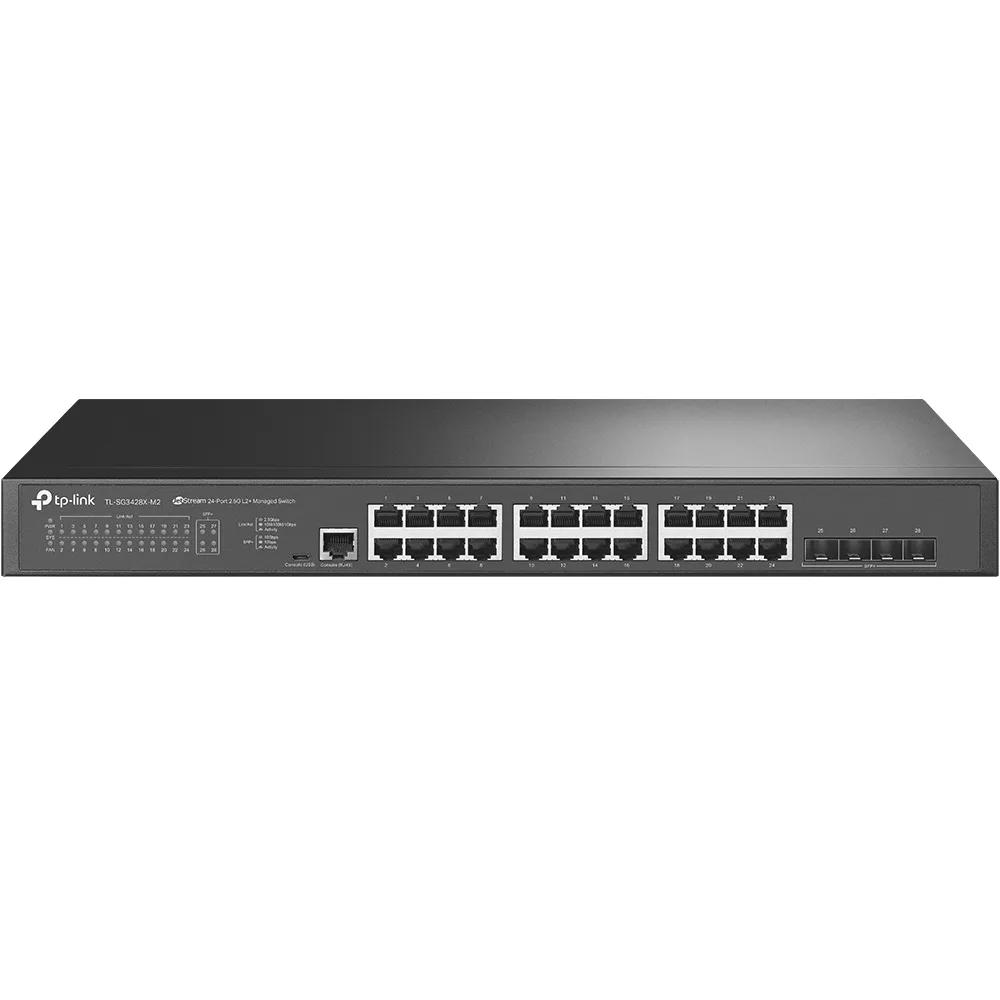 Коммутатор TP-LINK TL-SG3428X-M2 24x2.5GE, 4xSFP+, Управляемый L2