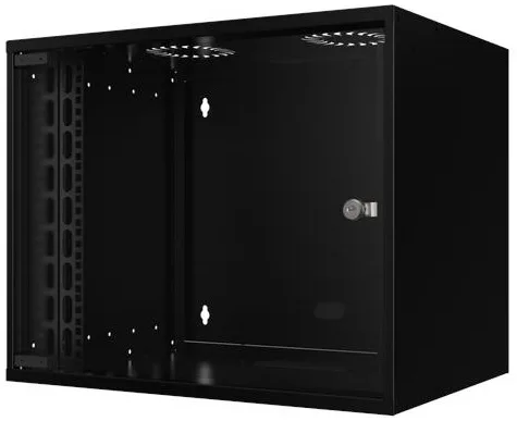 Шафа MIRSAN 19", 12U, SOHO, 535x600 мм, максимально 30 кг, чорна