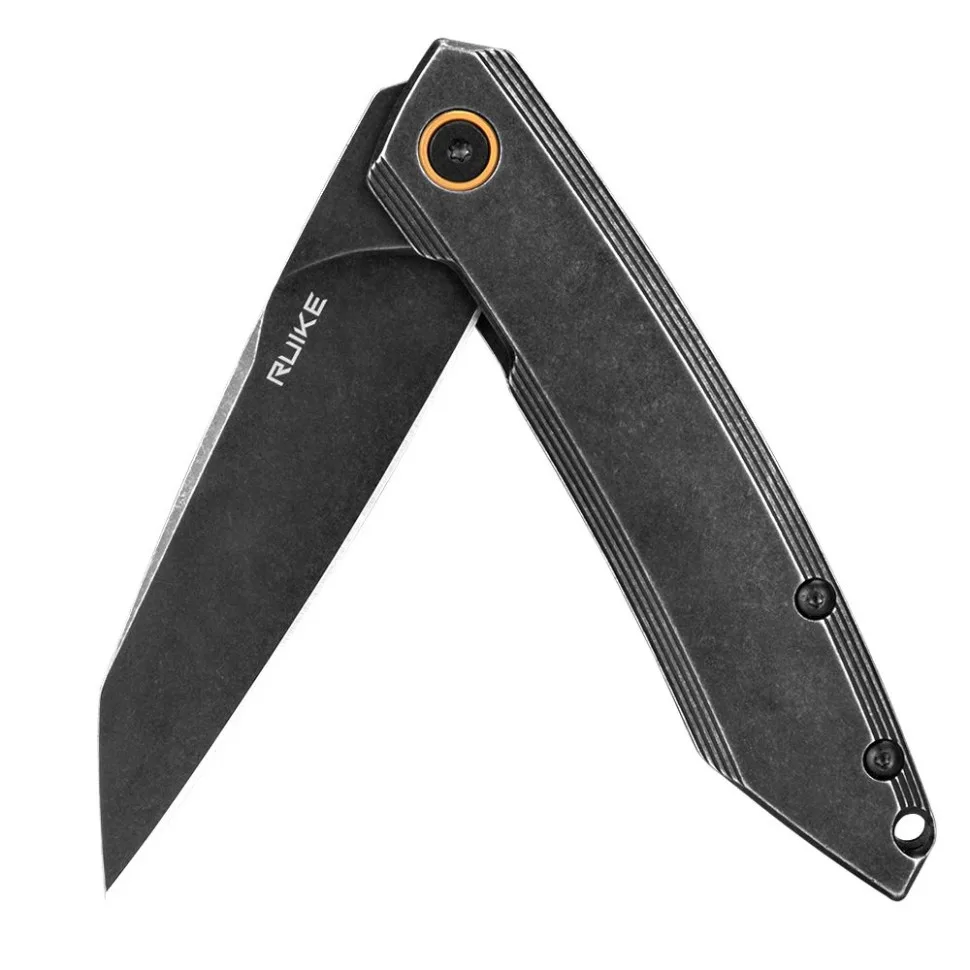 Ніж складаний Ruike сталь Sandvik 14C28N 85 мм чорний