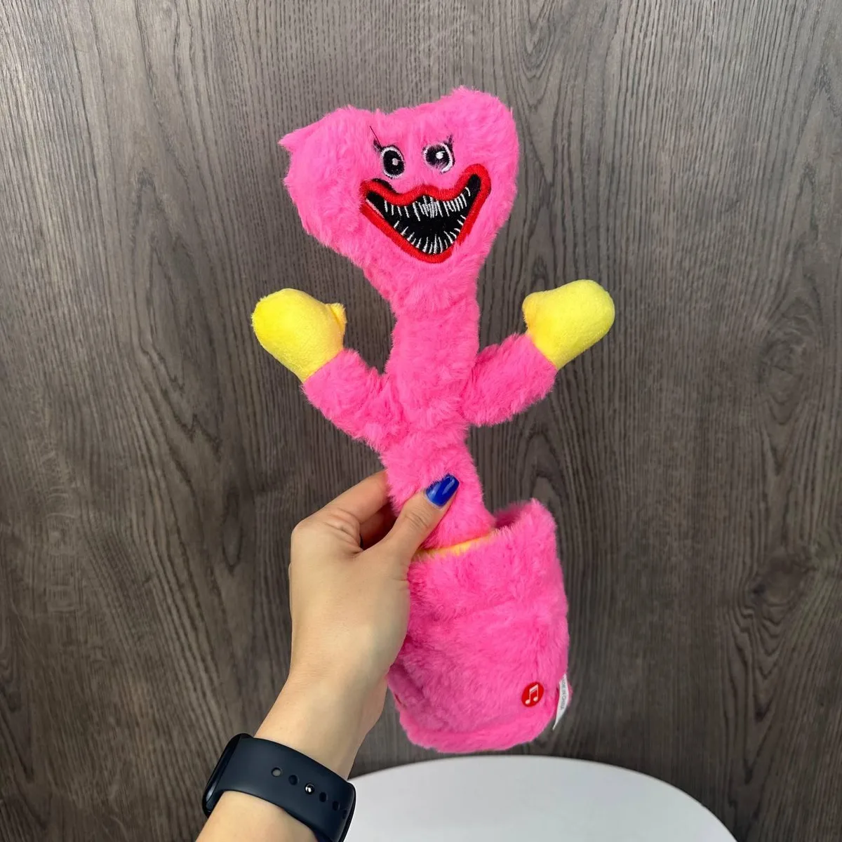 Танцующая мягкая игрушка 33 см Розовая Кошка Миса