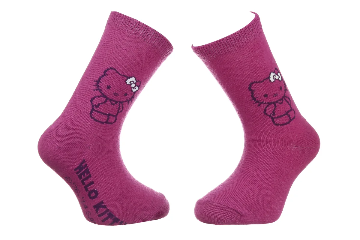 Шкарпетки HELLO KITTY 63% бавовна 27-30 рожеві