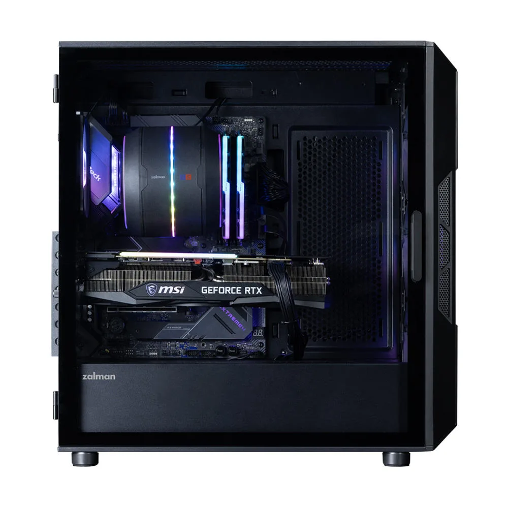 Корпус Zalman I3 Neo ARGB V2 без БЖ, 2xUSB3.0, 1x Type C, 4x120мм ARGB, VGA 355мм, LCS ready, TG Side Panel, ATX, чорний