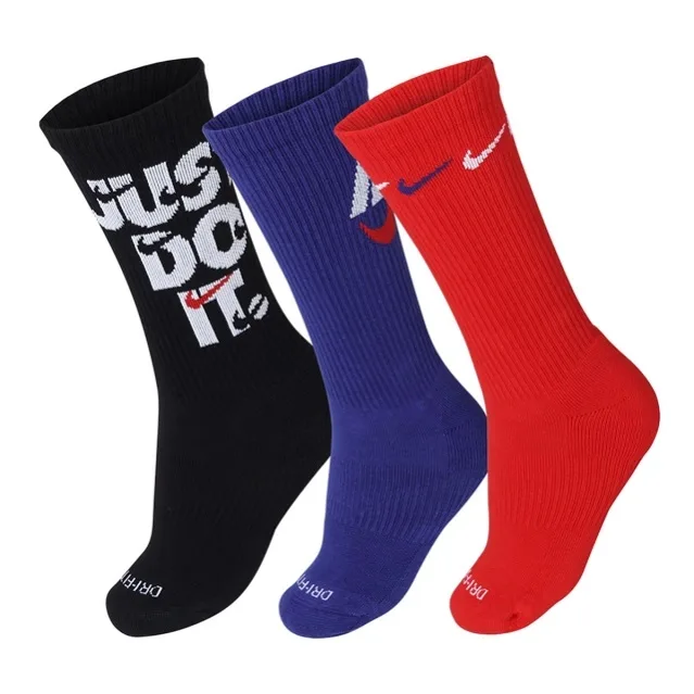 Шкарпетки NIKE бавовна 34-38 чорний синій червоний