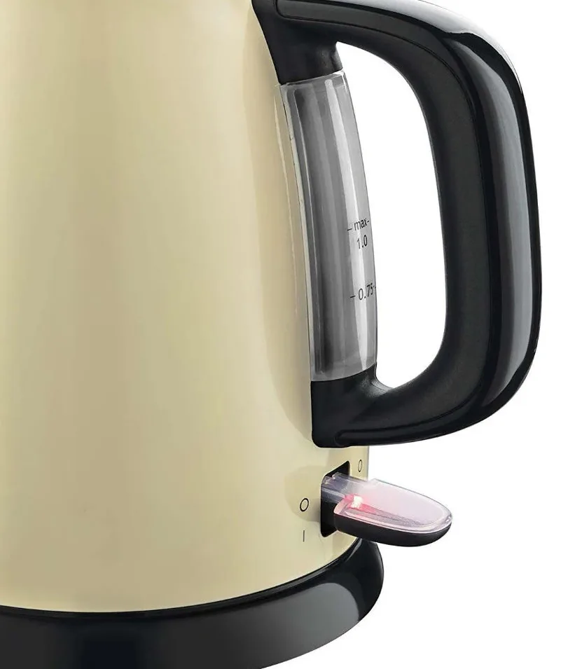 Електрочайник Russell Hobbs Нержавіюча сталь 1 л Бежевий