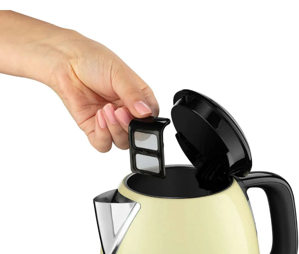 Електрочайник Russell Hobbs Нержавіюча сталь 1 л Бежевий
