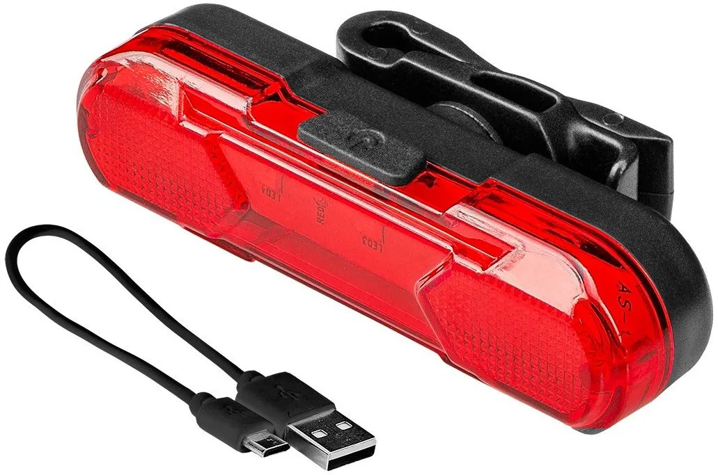 Ліхтар велосипедний Neo Tools задній, 30 люмен, 3Вт, USB, 210мА·год, 4 функцій освітлення, функція STOP, IPX4