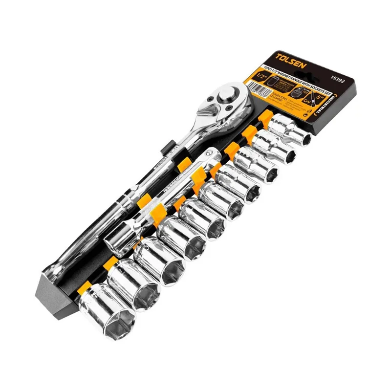 Комплект торцевих насадок Tolsen, 1/2", CrV, 12 шт.