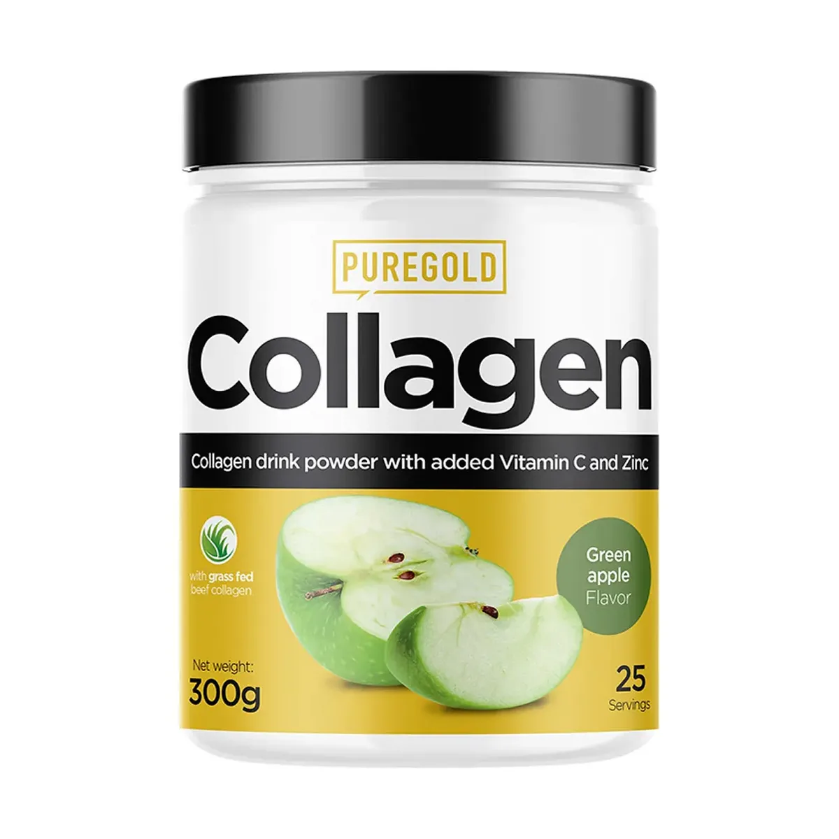 Коллаген Pure Gold яловичий 300 г Яблуко зелене