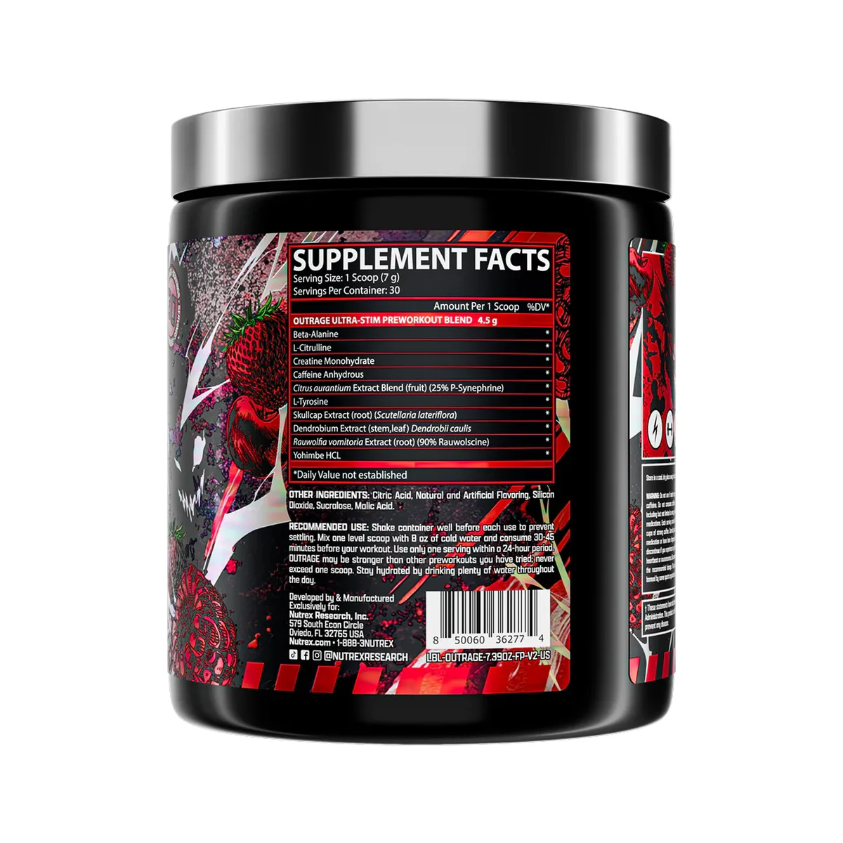 Nutrex Outrage High-Stim Pre-Workout 30 порцій Фруктовий Пунш