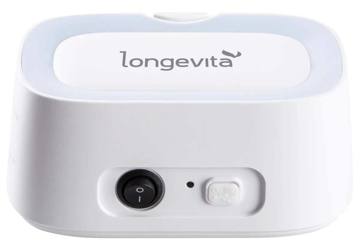 Інгалятор компресорний Longevita 130х79,8х58,5 мм Білий