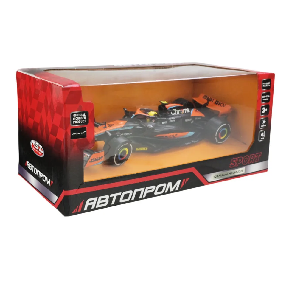 Колекційна машинка McLaren металева 1:24 червона