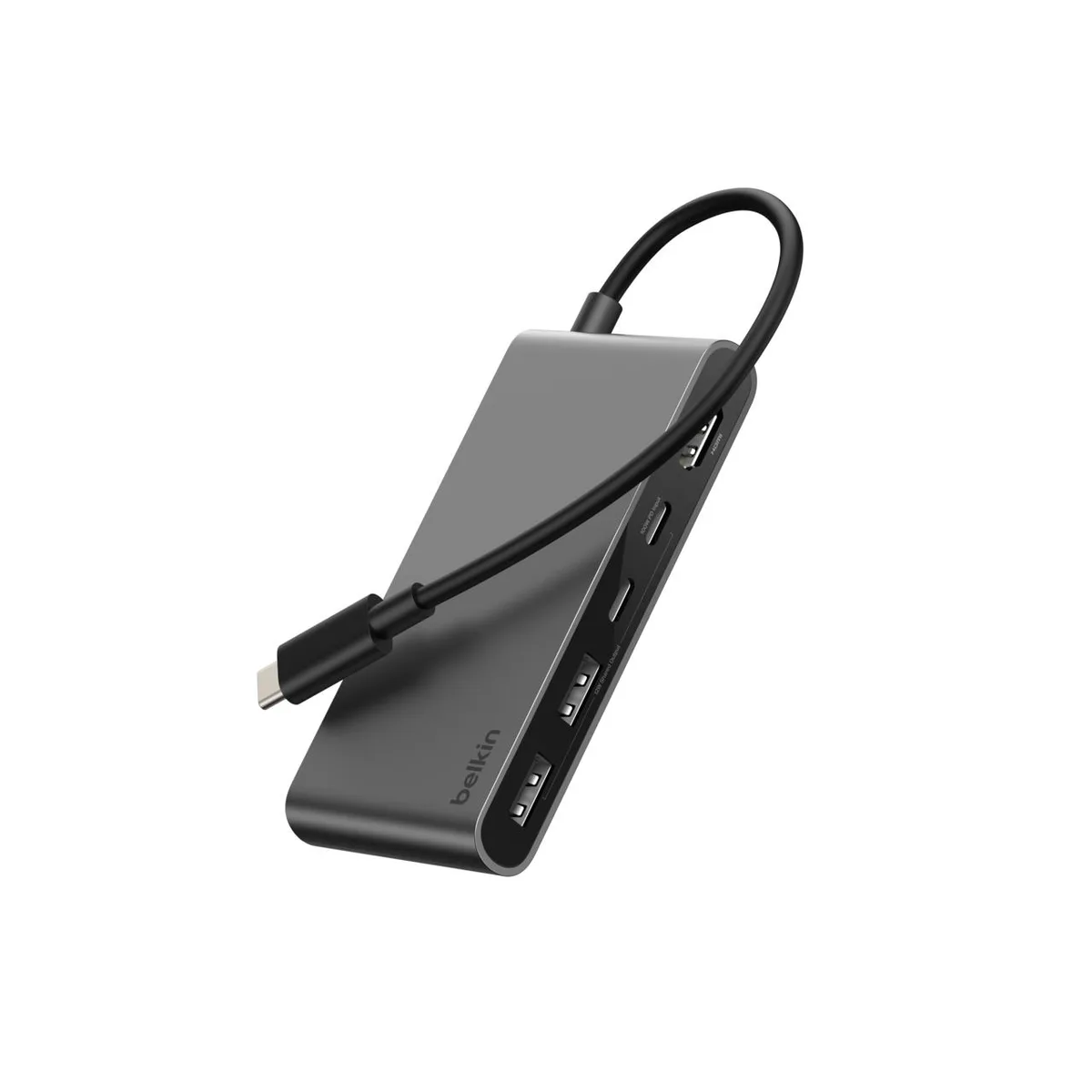 Хаб Belkin USB-C 5в1 HDMI 2xUSB-A 2xUSB-C черный