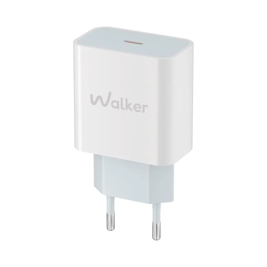 Мережевий зарядний пристрій WALKER 20W Type-C 3A Білий