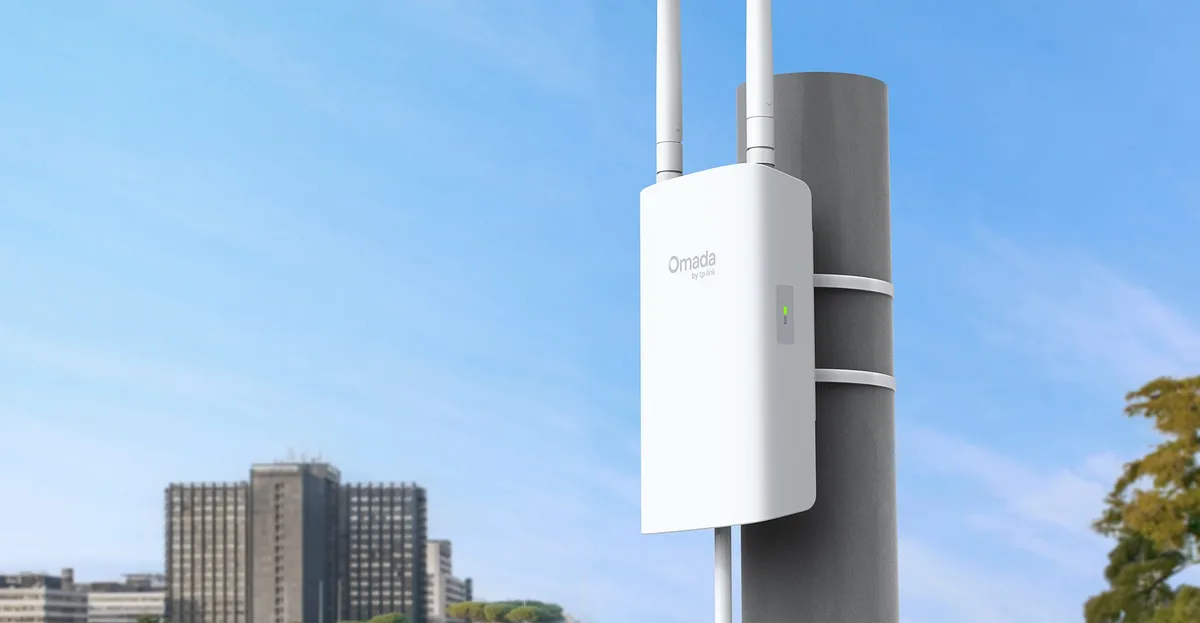 Точка доступа TP-Link внешняя AX1800 2 антенны 300 м PoE черная