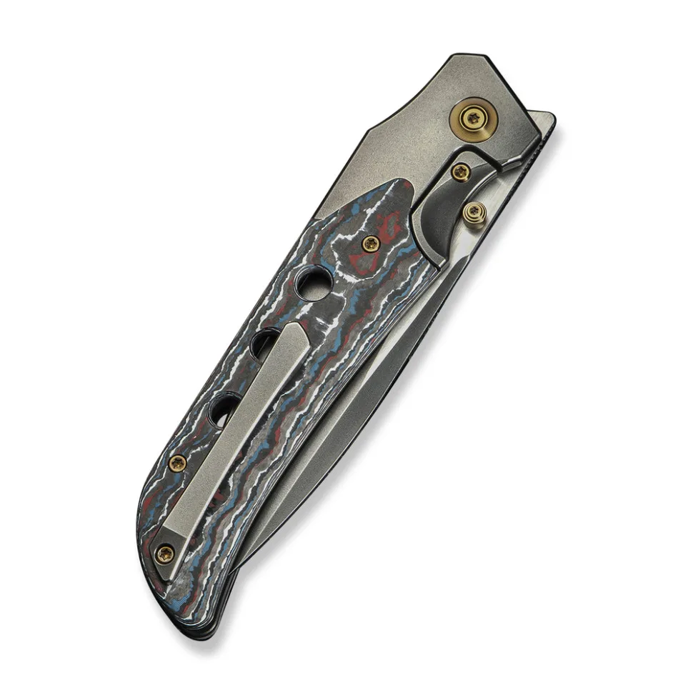 Складаний ніж Weknife титановий 100,1 мм сірий