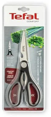 Кухонні ножиці Tefal Comfort, з нержавіючої сталі, пластикові, чорного кольору.