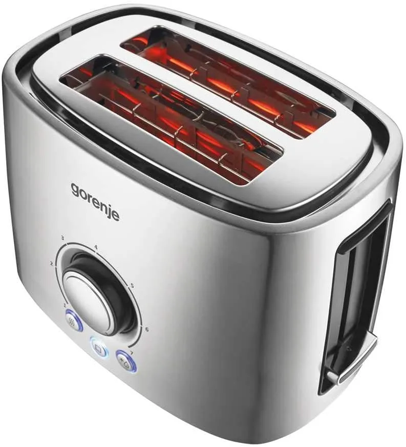 Тостер Gorenje 1000Вт, металевий.