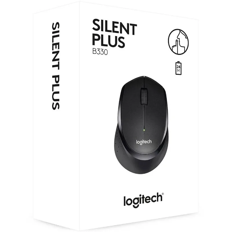 Миша Logitech бездротова оптична середня чорна 1000 dpi