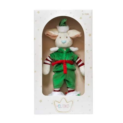 М'яка іграшка Пуффі ельфік Christmas ELFIKI новорічний персонаж для дітей 3+ м'яка іграшка для свята