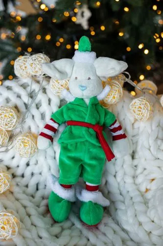 М'яка іграшка Пуффі ельфік Christmas ELFIKI новорічний персонаж для дітей 3+ м'яка іграшка для свята