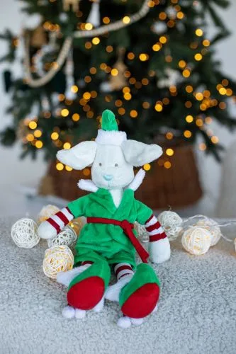 М'яка іграшка Пуффі ельфік Christmas ELFIKI новорічний персонаж для дітей 3+ м'яка іграшка для свята