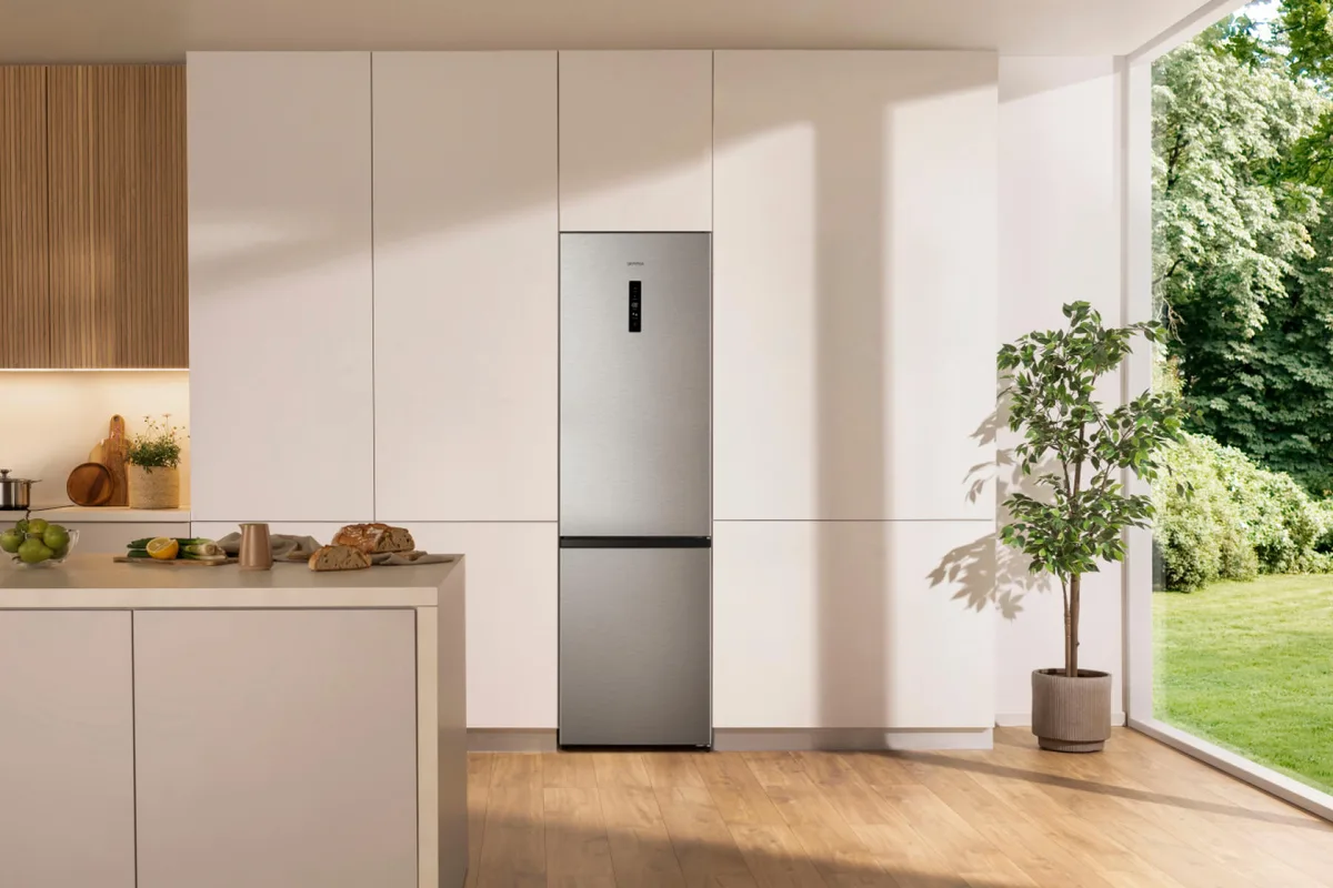 Холодильник Gorenje з нижньою морозильною камерою, 200х60х60 см, 2 двері, об'єм 238(98) л, клас енергоспоживання А+, NF+, зона сві