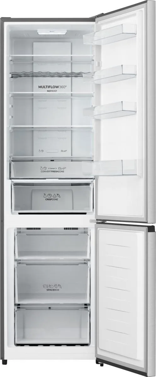 Холодильник Gorenje з нижньою морозильною камерою, 200х60х60 см, 2 двері, об'єм 238(98) л, клас енергоспоживання А+, NF+, зона сві