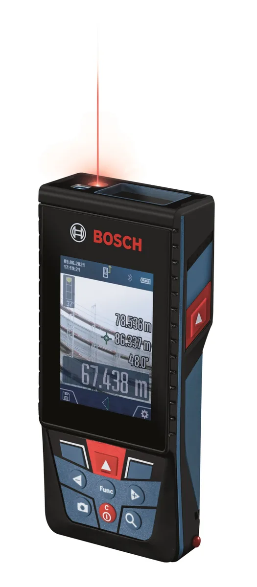 Лазерный дальномер Bosch Professional GLM 150-27 C, 008-150м, точность ±15мм, 0-360°, с Bluetooth и чехлом, вес 021кг.