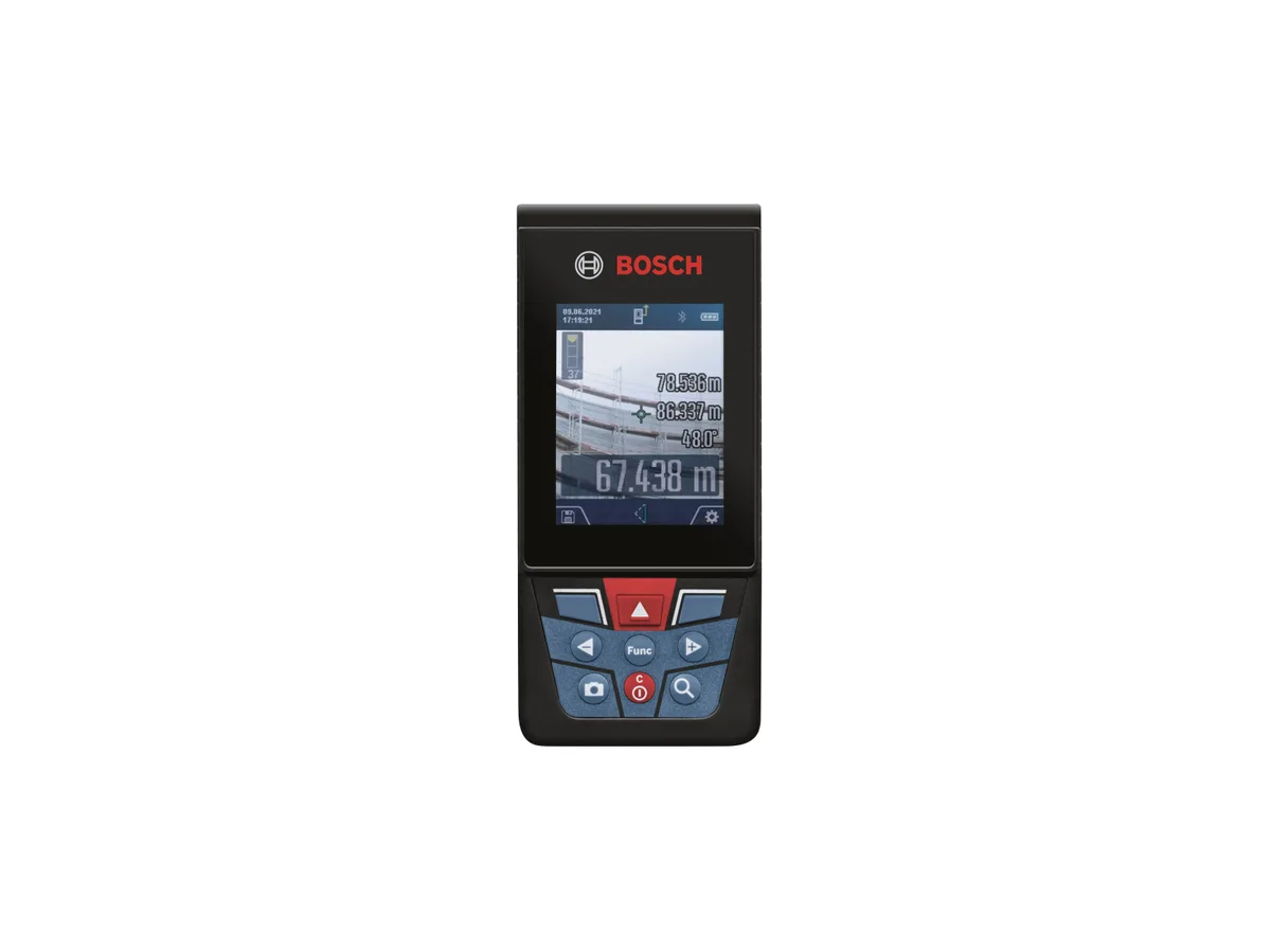 Лазерный дальномер Bosch Professional GLM 150-27 C, 008-150м, точность ±15мм, 0-360°, с Bluetooth и чехлом, вес 021кг.