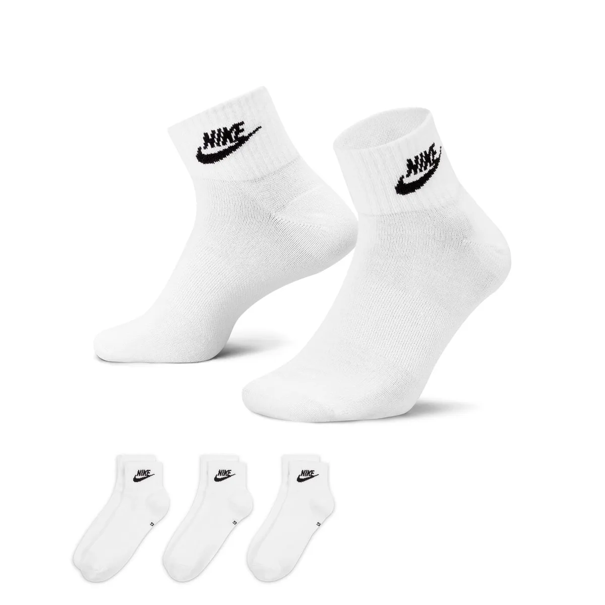 Шкарпетки Nike полiестер 38-42 білий 3 пари