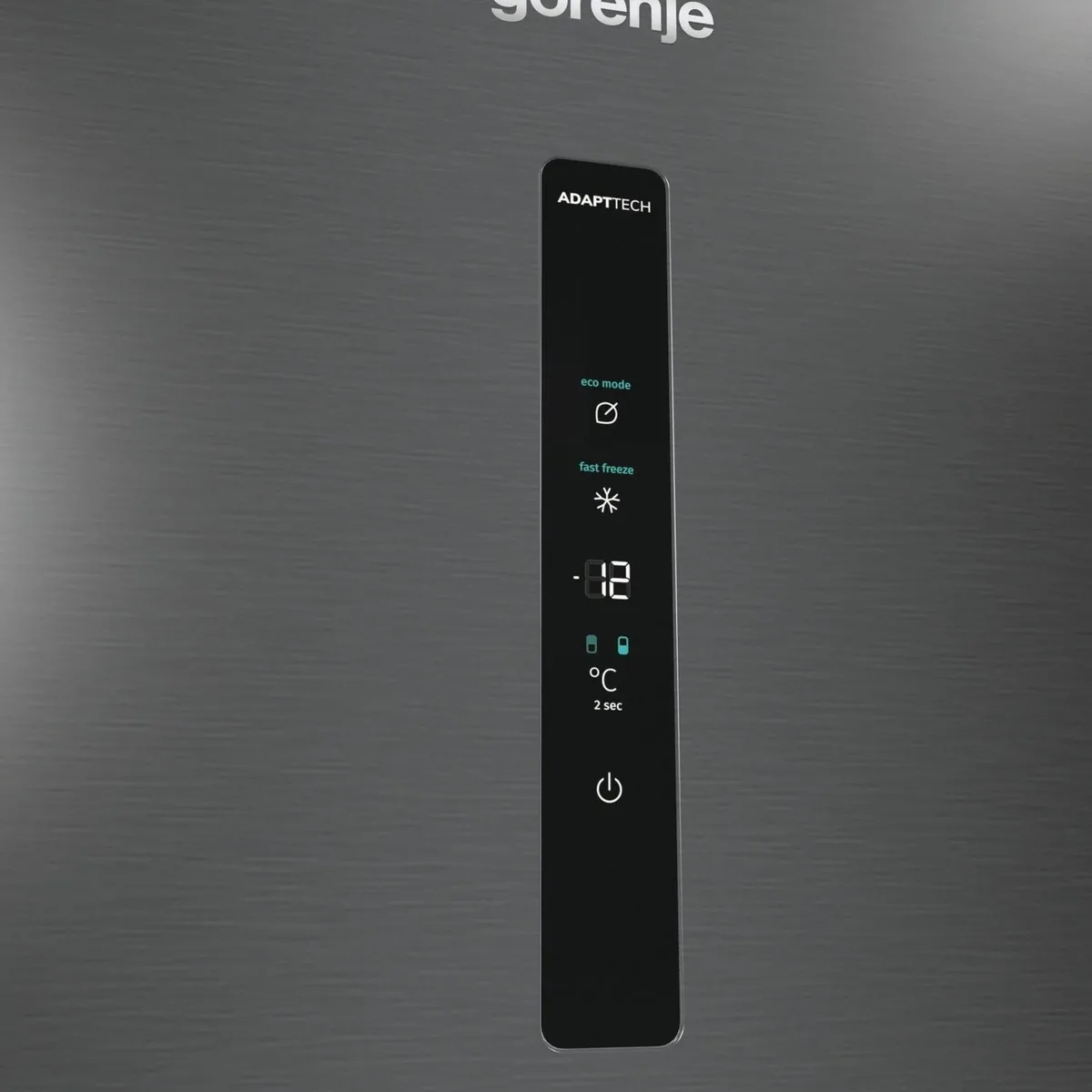 Холодильник Gorenje NRK620EABXL4 с нижней морозильной камерой, 200х60х60 см, 2 двери, 235(96)л, класс энергоэффективности А++, Total No Frost, Зона свежести