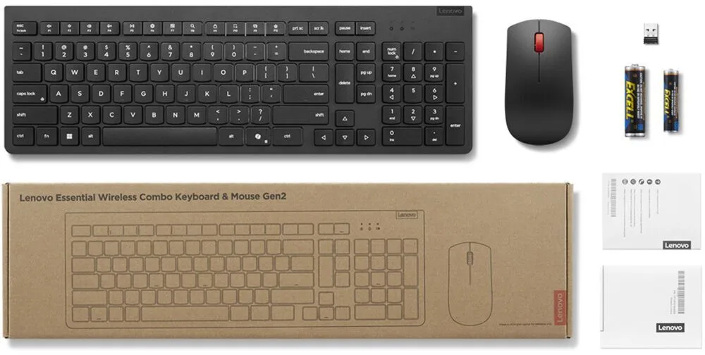 Комплект клавиатура и мышь Lenovo Essential Wireless Keyboard and Mouse Combo Gen2 Украина