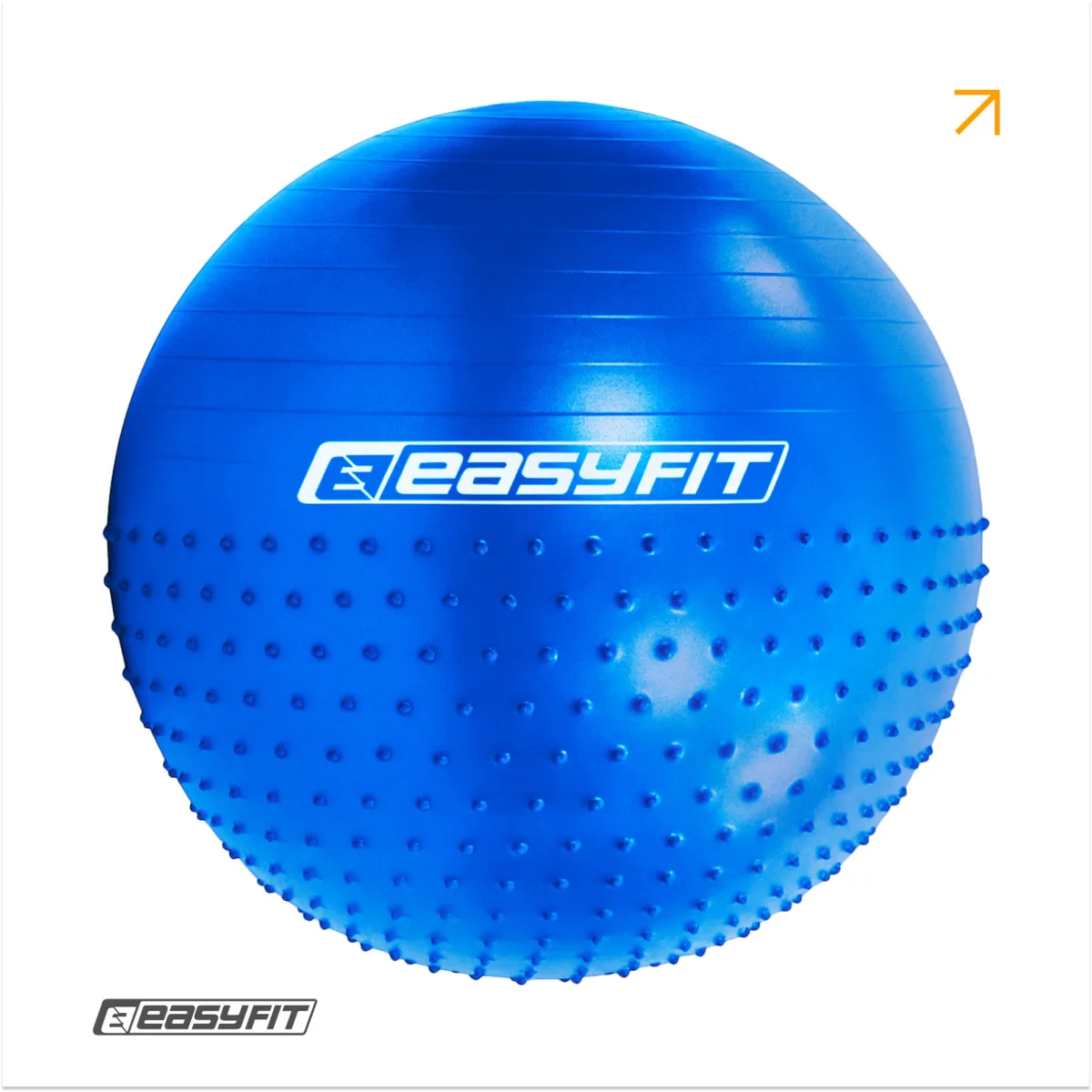 Фітбол полумасажний EasyFit ПВХ 65 см Синій