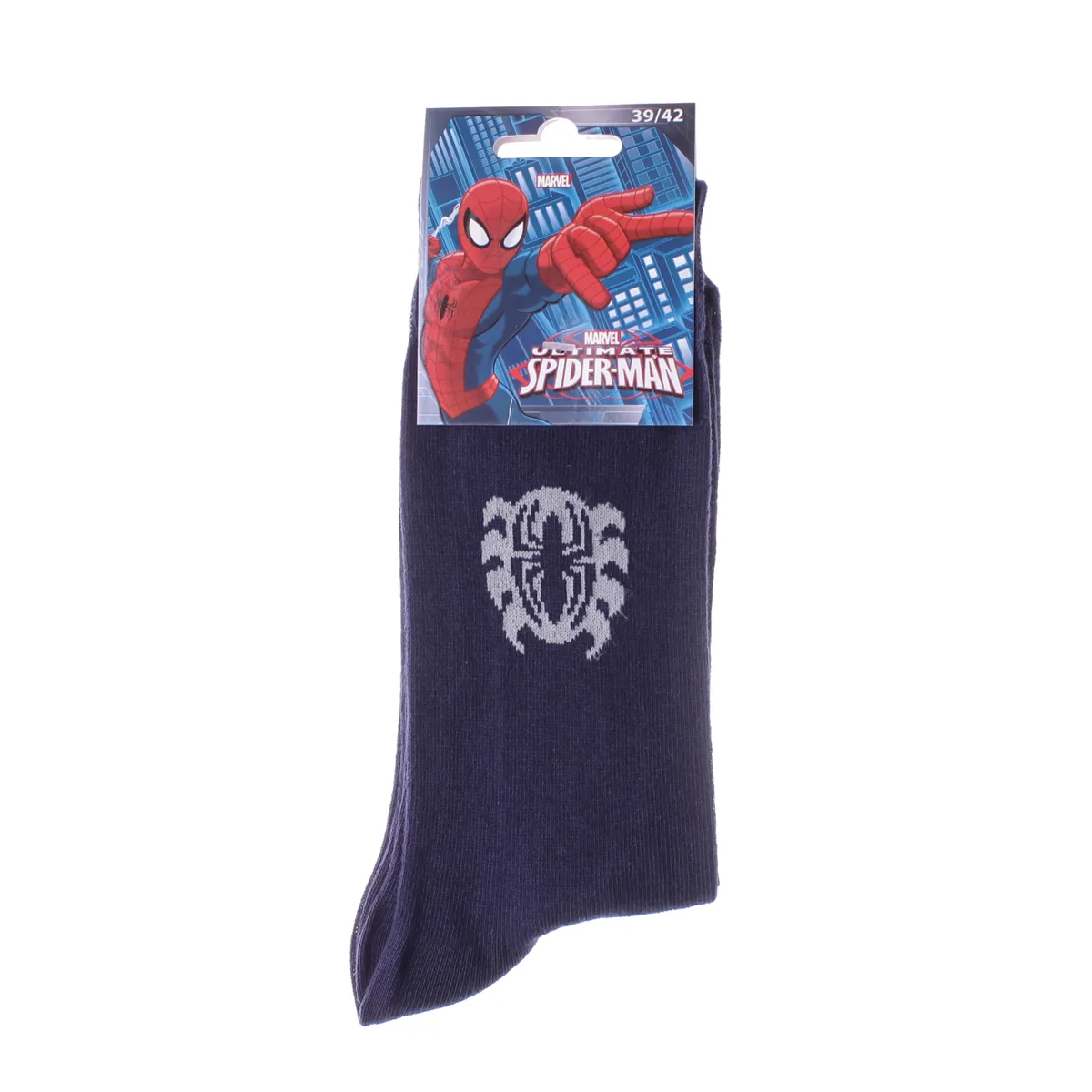 Шкарпетки SPIDER MAN 73% бавовна 43-46 синій